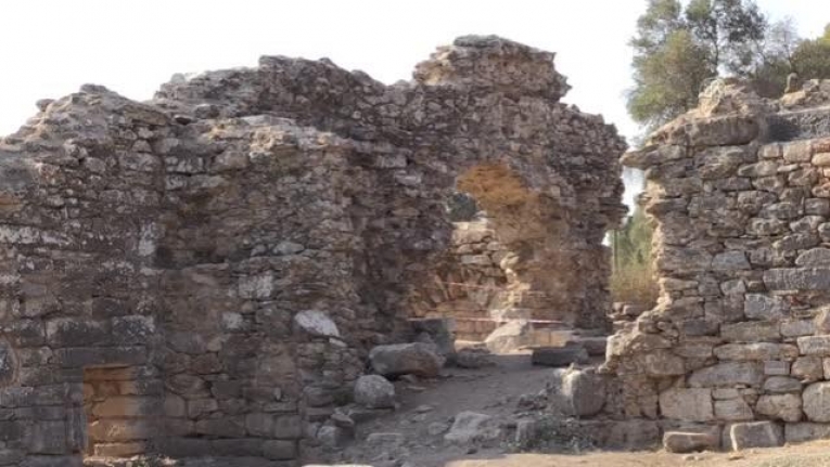 Milas'ın Euromos Antik Kenti'ndeki Geç Roma Hamamı Turizme Kazandırılacak