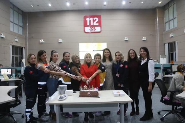 AK Parti'li Gökcan'dan 112 Acil Çağrı Merkezi'ne Yeni Yıl Ziyareti