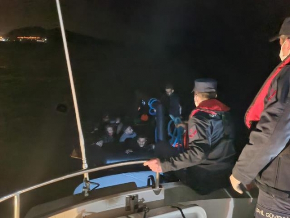 Bodrum'da 11 Düzensiz Göçmen Kurtarıldı