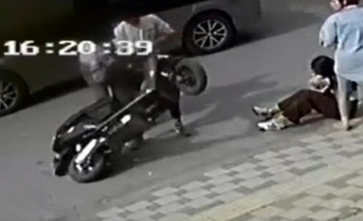 Milas'taki Kaza Anı Güvenlik Kameralarına Yansıdı