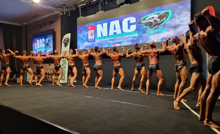 Bodrum'da Düzenlenen NAC Dünya Vücut Geliştirme Şampiyonası'nda 240 Sporcu Yarıştı
