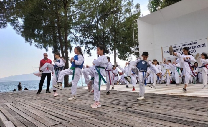 Köyceğiz’de Taekwondocular Renkli Gösteriler Sundu