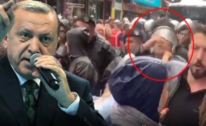Polise Yumruk Atan Sözde Vekile Cumhurbaşkanı Erdoğan'dan Sert Tepki