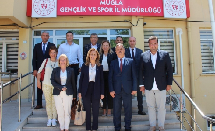TYF Yönetimi,  Muğla Gençlik ve Spor İl Müdürlüğü'ne Atanan Açıkbaş'ı Ziyaret Etti